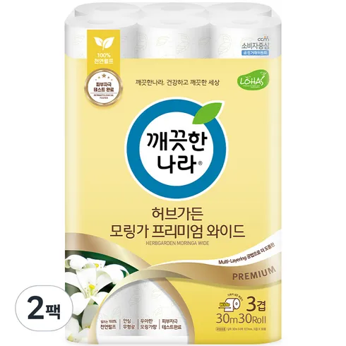 가성비최고 허브가든 피오니 프리미엄 화장지 30롤 x 3팩 Best 추천 Top8