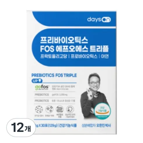 가성비최고 오한진 프리바이오틱스 FOS 트리플 12박스체험분10포 Best 추천 Top8
