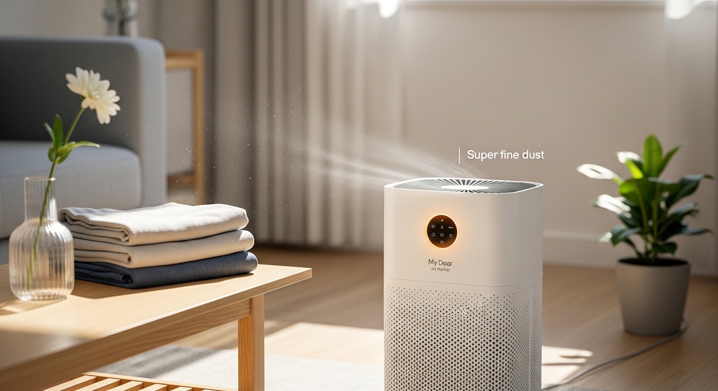 마이디어 공기청정기: 초미세먼지 제거의 강자 - 관련 이미지