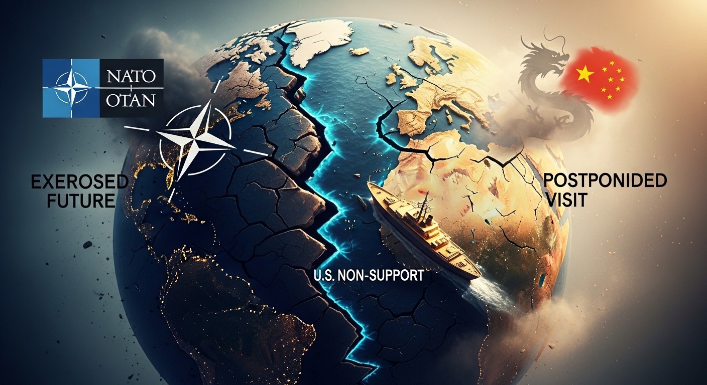 트럼프, 호르무즈 미지원 시 나토 미래 악화 및 방중 연기 가능성 언급 - 관련 이미지